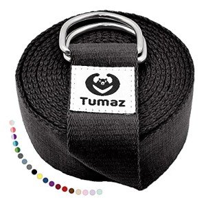 Tumaz Yoga Strap with Adjustable D-Ring Buckle