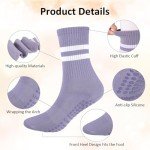 Non-Slip Yoga & Pilates Grip Socks - 5 Pairs
