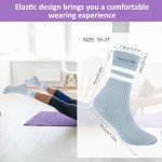 Non-Slip Yoga & Pilates Grip Socks - 5 Pairs
