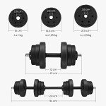 Adjustable 2-in-1 Dumbbells Set for Home Fitness