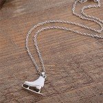 Ice Skate Necklace for Figure Skating Fans