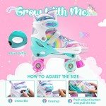 Rainbow Unicorn Light-Up Adjustable Roller Skates
