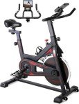 Indoor Cycling Exercise Bike with LCD Display & Tablet Holder