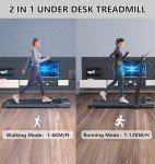 CANMALCHI Foldable Under Desk Treadmill with Remote