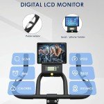 Indoor Cycling Exercise Bike with LCD Display & Tablet Holder