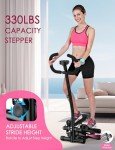 KitGody Adjustable Mini Stepper with Handlebar