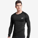 MEETYOO Men's Compression Long Sleeve Fitness Top