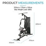 Compact All-in-One Home Gym Machine 68KG