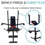 Adjustable Weights Bench with Barbell Rack - TF-1001