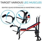 Adjustable Weights Bench with Barbell Rack - TF-1001