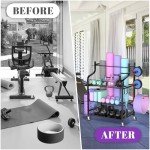 Yoga Mat and Workout Equipment Storage Rack