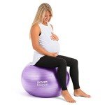 Purple Pregnancy Ball with Pump for Fitness & Relaxation