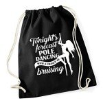 Hippowarehouse Pole Dancing Drawstring Gym Bag