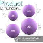 Purple Pregnancy Ball with Pump for Fitness & Relaxation