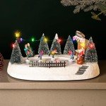 HomeZone LED Color-Changing Christmas Nativity Scene