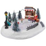 HomeZone LED Color-Changing Christmas Nativity Scene