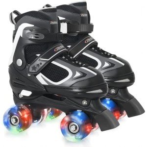 Adjustable Light-Up Roller Skates for Kids