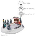 HomeZone LED Color-Changing Christmas Nativity Scene
