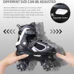 Adjustable Light-Up Roller Skates for Kids