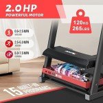 PASYOU Foldable Treadmill with Bluetooth and Programs