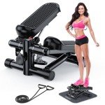 Mini Stepper with Resistance Bands for Home Workouts