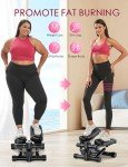 Mini Stepper with Resistance Bands for Home Workouts