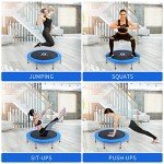 48" Premium Fitness Trampoline for Home Workouts