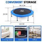 48" Premium Fitness Trampoline for Home Workouts