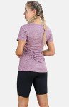 Icyzone Women's V-Neck Workout T-Shirts - 3 Pack
