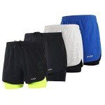 Lixada Men's Quick-Dry 2-in-1 Running Shorts