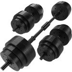 30kg Adjustable Dumbbell and Barbell Weight Set