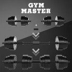 30kg Adjustable Dumbbell and Barbell Weight Set
