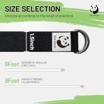 Slim Panda 2.4m Yoga Stretch Strap - Black/Purple/Grey