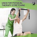 Slim Panda 2.4m Yoga Stretch Strap - Black/Purple/Grey