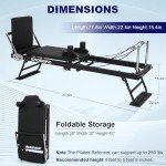 Foldable Pilates Reformer Machine for Home Workouts