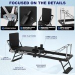 Foldable Pilates Reformer Machine for Home Workouts