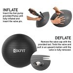 OXFIT Anti-Burst Exercise Ball with Pump