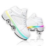 2-in-1 Sneaker and Roller Skate Shoes for All