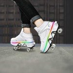 2-in-1 Sneaker and Roller Skate Shoes for All
