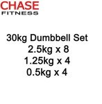 30kg Chrome Cast Iron Dumbbell Weight Set