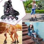 Illuminating Adjustable Inline Skates for All Ages