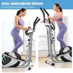 Dripex Magnetic Elliptical Cross Trainer with Pulse Monitor