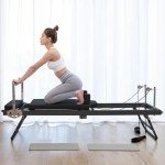 LINTRY Foldable Pilates Reformer for Home Workouts