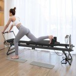 LINTRY Foldable Pilates Reformer for Home Workouts