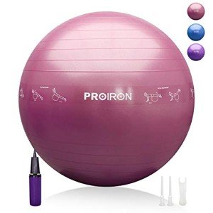PROIRON Extra Thick Anti-Burst Exercise Ball with Pump