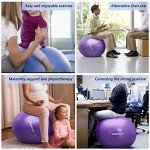 PROIRON Extra Thick Anti-Burst Exercise Ball with Pump