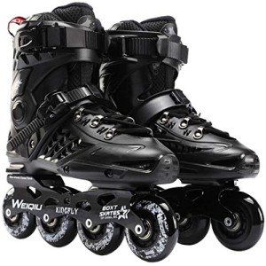 YYW Black Inline Skates for Fitness Beginners