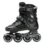 YYW Black Inline Skates for Fitness Beginners