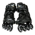 YYW Black Inline Skates for Fitness Beginners