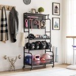 Lauren&Harold Adjustable Dumbbell Storage Rack